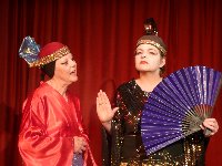Lisa (right) as The Mikado
