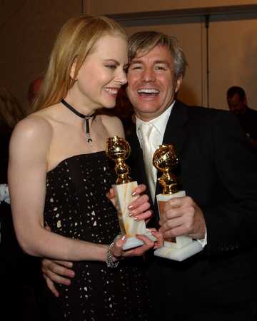 Nicole Kidman and Baz Luhrmann at the Golden Globes