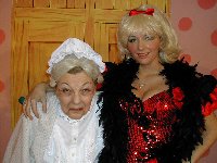 Rebecca (left) as Molly with Granny