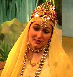 Michelle as the Princess in Sinbad the Sailor
